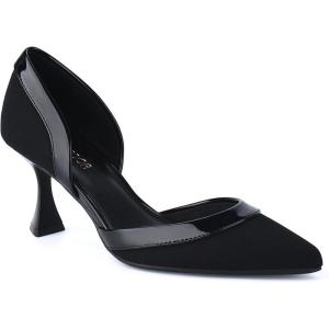 JENN ARDOR Women’s Pumps Low Heels Pointed Closed Toe Kitten Dress Shoes for Women Comfortable Stiletto Heeled Sandals Classic Wedding Party D’Orsay Work Pumps(Black)