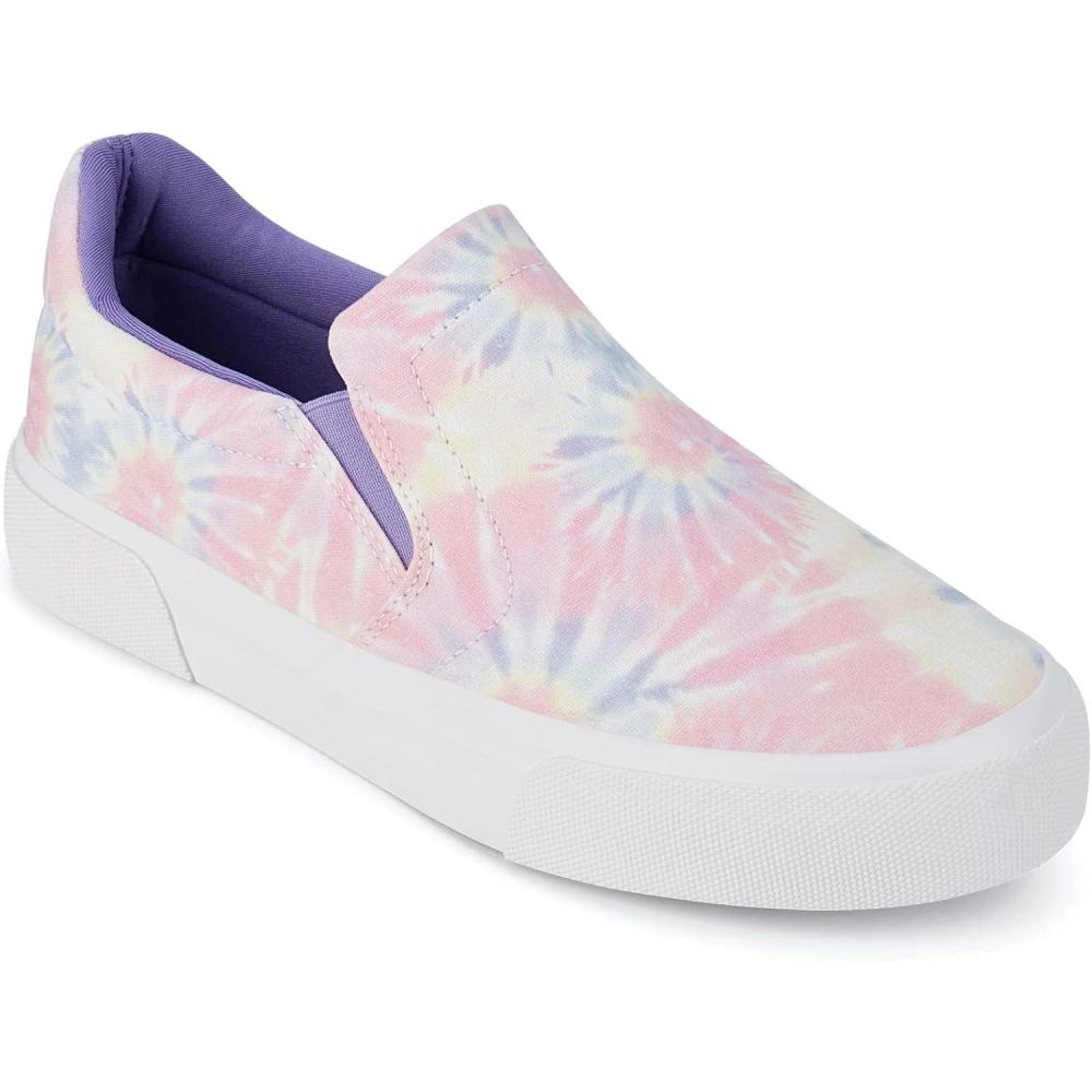 imageJENN ARDOR Womens Slip On Sneakers PerforatedQuilted Casual Shoes Fashion Walking FlatsPink Colored