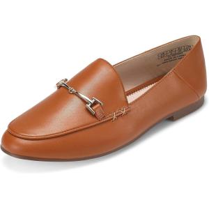 JENN ARDOR Loafers for Women Flats Shoes Womens Penny Loafers Slip On Pointed Toe Comfortable Office Work Driving Flats Fashion Dress Shoes for Women(Brown)