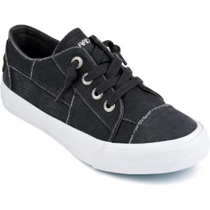 JENN ARDOR Slip On Canvas Shoes for Women Low Top Fashion Sneakers Comfortable Walking Flats(Dark Gray)