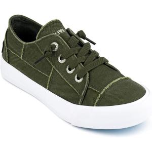 JENN ARDOR Slip On Canvas Shoes for Women Low Top Fashion Sneakers Comfortable Walking Flats(Olive)