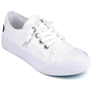JENN ARDOR Slip On Canvas Shoes for Women Low Top Fashion Sneakers Comfortable Walking Flats(White)