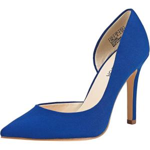 JENN ARDOR Stiletto High Heel Shoes for Women: Pointed, Closed Toe Classic Slip On Dress Pumps(Royal Blue)