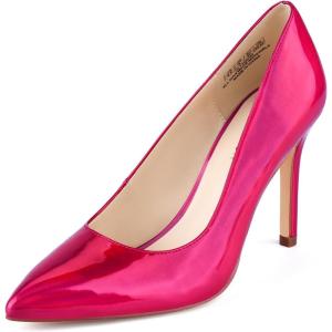 JENN ARDOR Women’s High Heels Closed Pointed Toe Stiletto Classic Office Dress Bridal Wedding Pumps Sexy Prom Shoes(Hot Pink Illusion-pu)