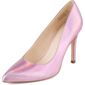 JENN ARDOR Women’s High Heels Closed Pointed Toe Stiletto Classic Office Dress Bridal Wedding Pumps Sexy Prom Shoes(Light Pink Illusion-pu)
